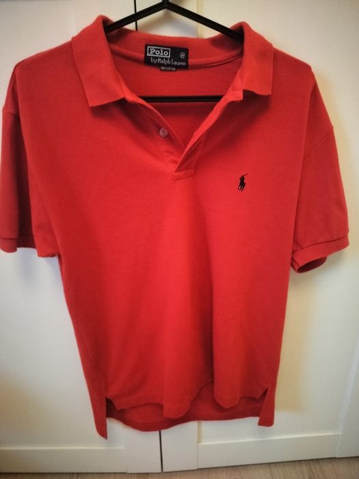 Czerwona koszulka polo z kołnierzem m polo Ralph męska czerwona