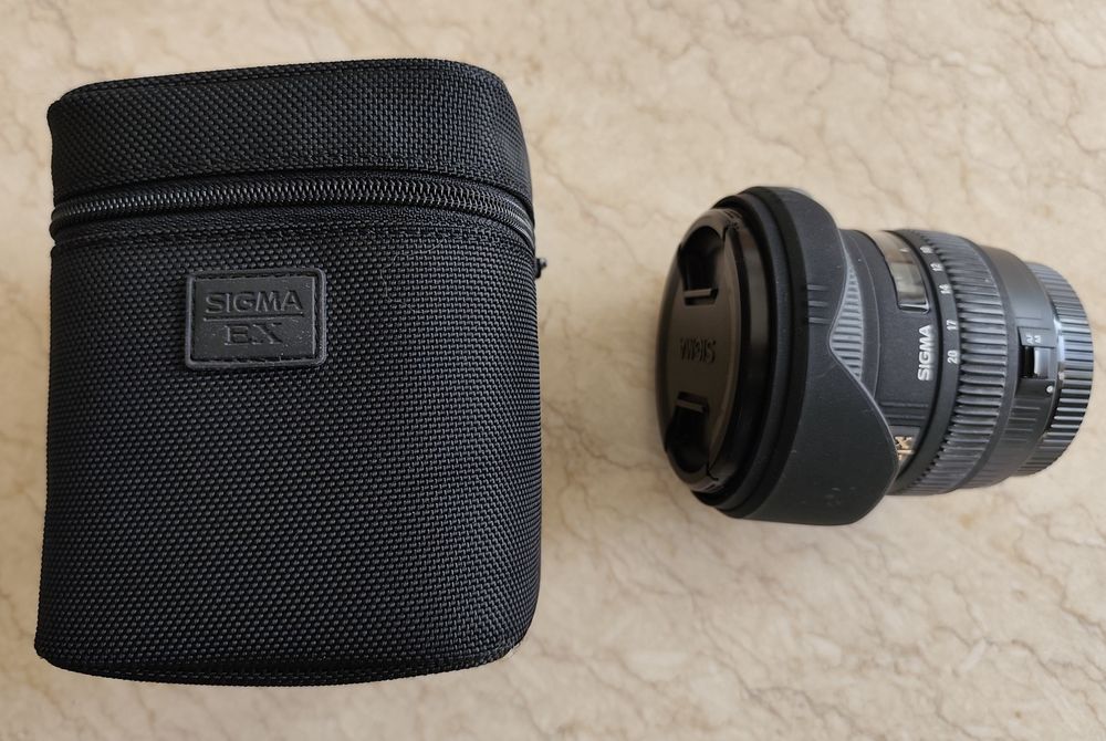 Duas objetivas Sigma EF para canon. Sigma 10-20mm EX e  Sigma 18-250mm