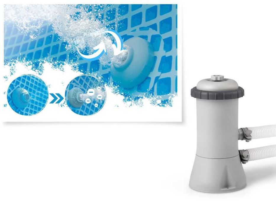 Бассейн Intex 26788 с лестницей и фильтр-насосом 400-200-100 см