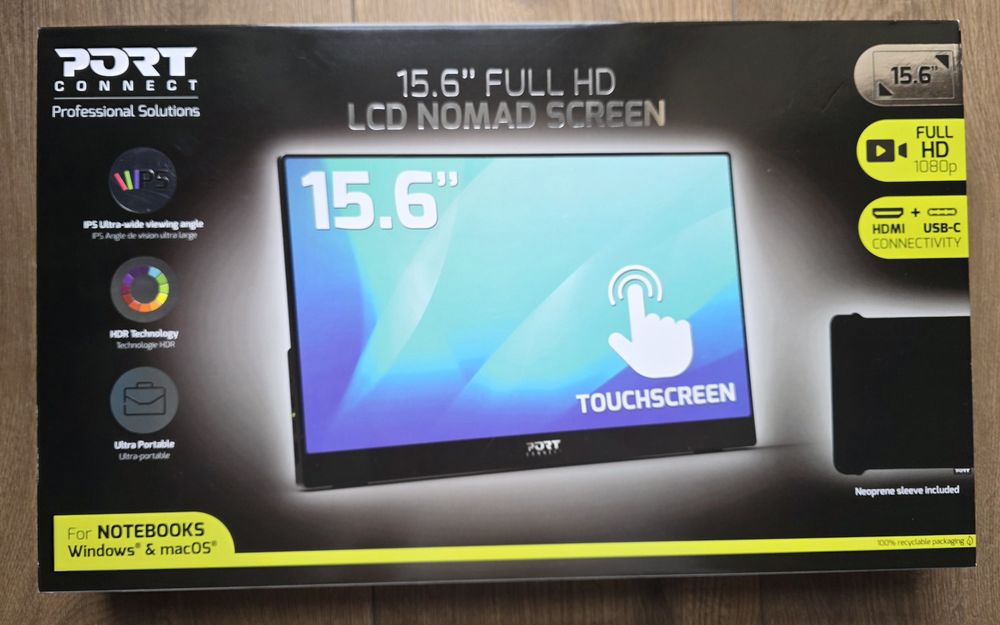 15.6" Ekran Dotykowy Full HD - Port Designs