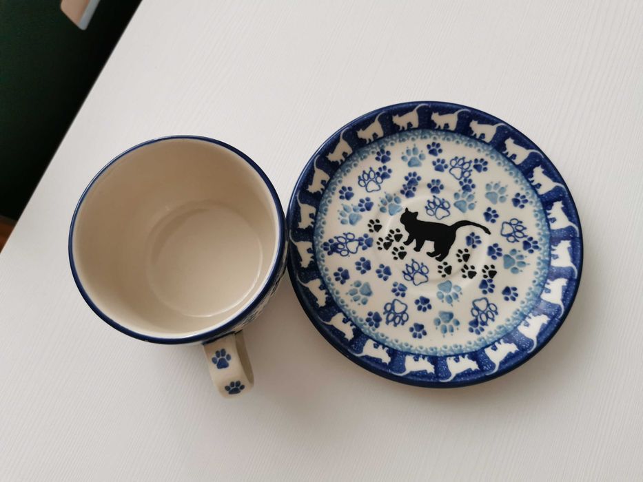 Turystyczny zestaw Bolesławiec kot nowy