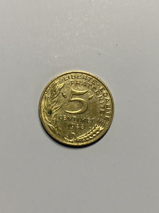 Moneta - 5 centimes centymów Francja 1966 / 1978 / 1988 R