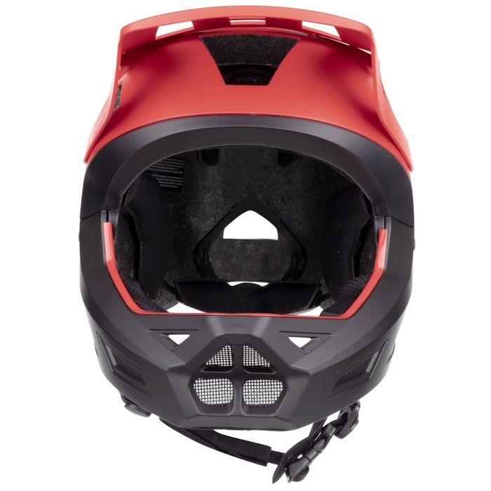 Kask Rowerowy Dziecięcy Full Face Force Drop Czerwono-Czarny L/Xl