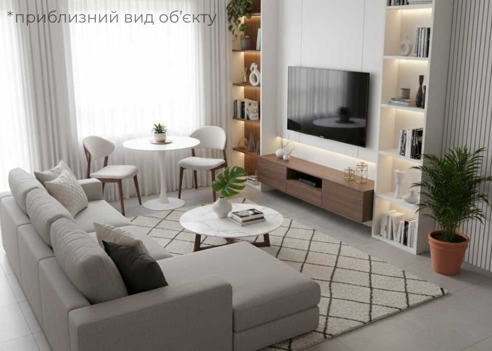 Продаж(єОселя)1-кімнатної квартири 39 кв.м Пустомити (9 км.від Львова)