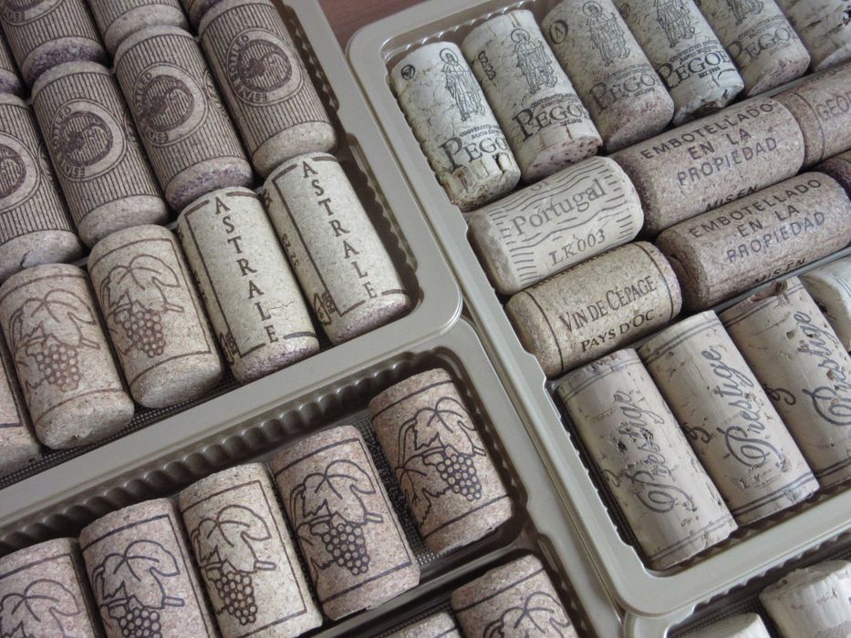 Korki z butelek - 252 sztuki .