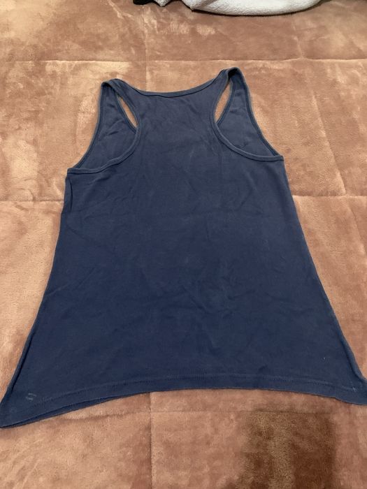 Camisola mulher mangas cavas azul-escura tamanho L “code”