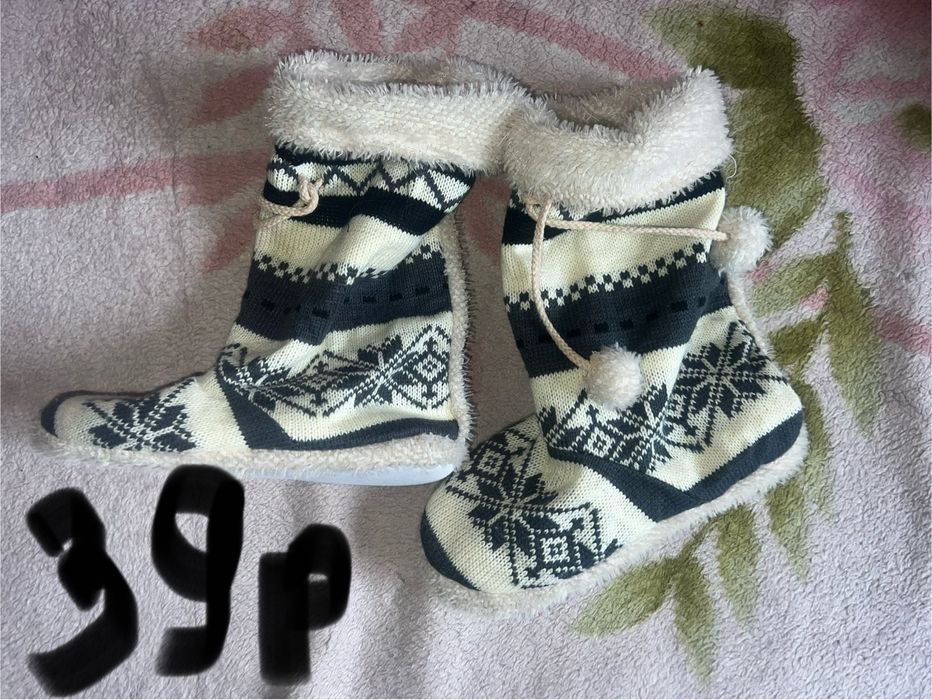 Тапки тапочки високий носок теплі