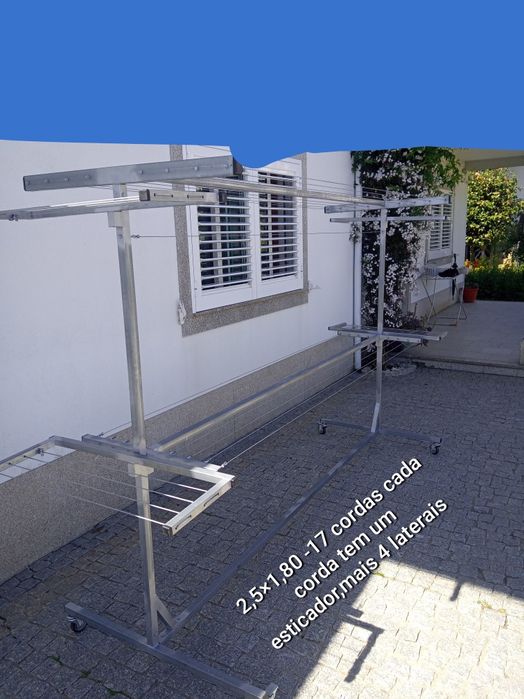 Estendais novos galvanizados com rodas, apartir de 80€