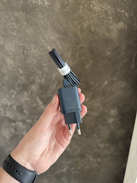 Комплект зарядний пристрій Baseus Super Silicone PD Charger 20W