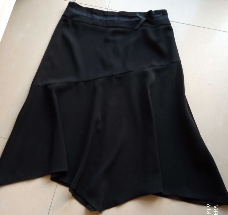 River Island 14 42 czarna angielska spódnica asymetryczna 82 cm pas