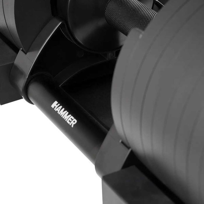 Zestaw hantli systemowych ze stojakiem HAMMER SMARTLOCK 2x32 kg