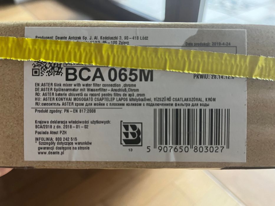 Bateria Deante BCH 065M Chrom. NOWA!