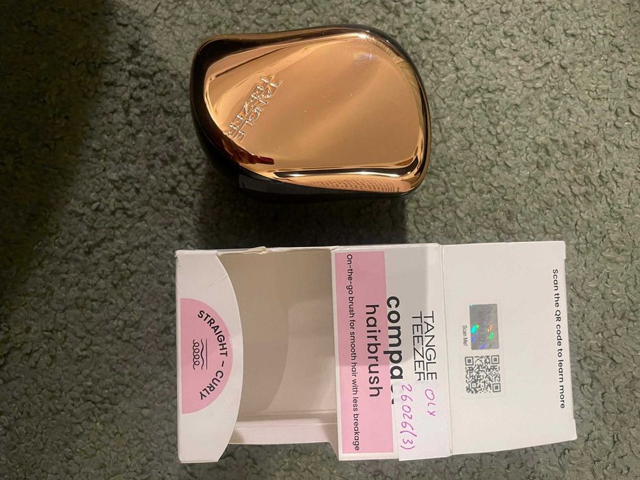 Szczotka Tangle Teezer Compact Styler Rose Gold Black 26026
