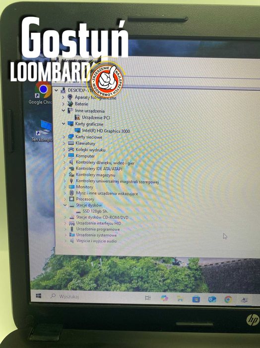 Od Lombard Gostyń Laptop Hp 650 Notebook 16GB Ram 128GB SSD OPIS!!!