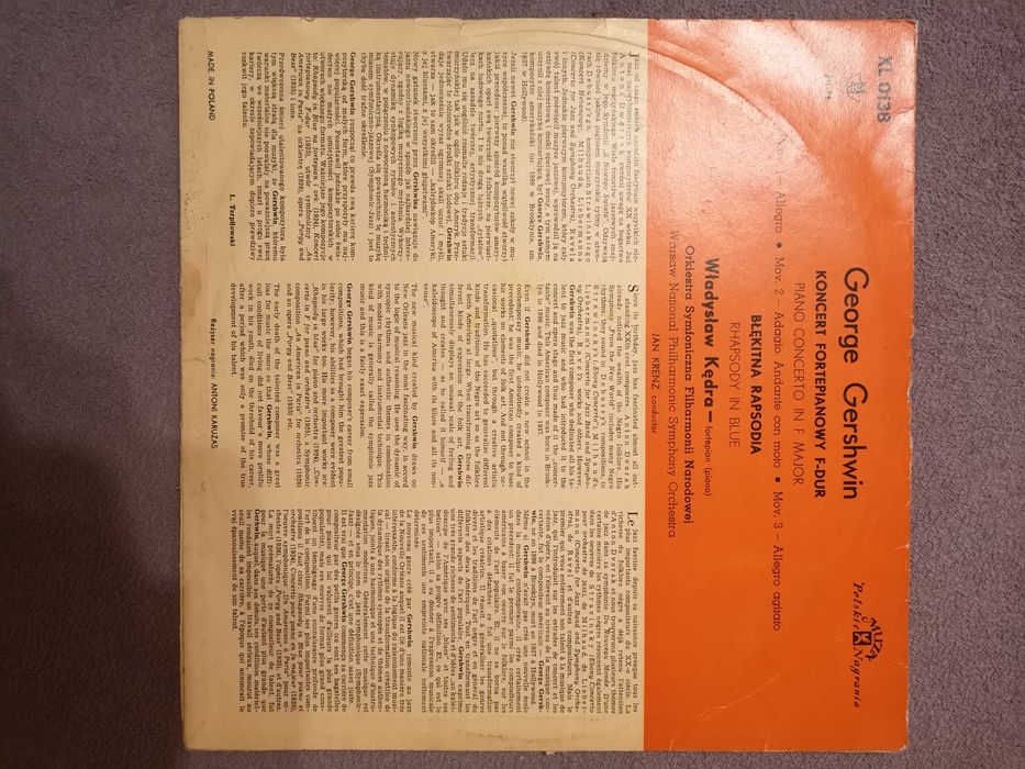 Gershwin, Władysław Kędra, Jan Krenz