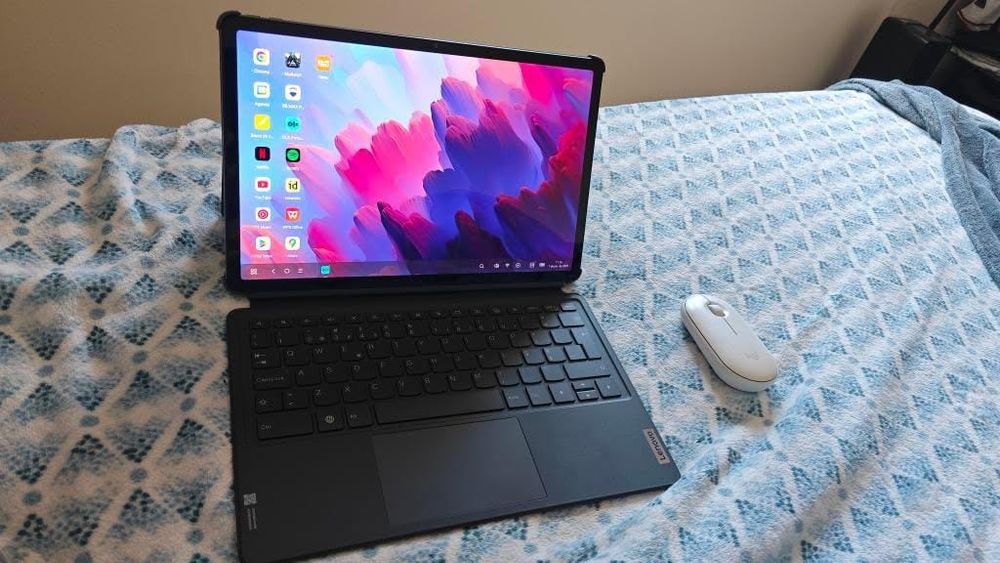 Tablet Lenovo P12 128GB + Capa Teclado + Caneta + Rato Logitech