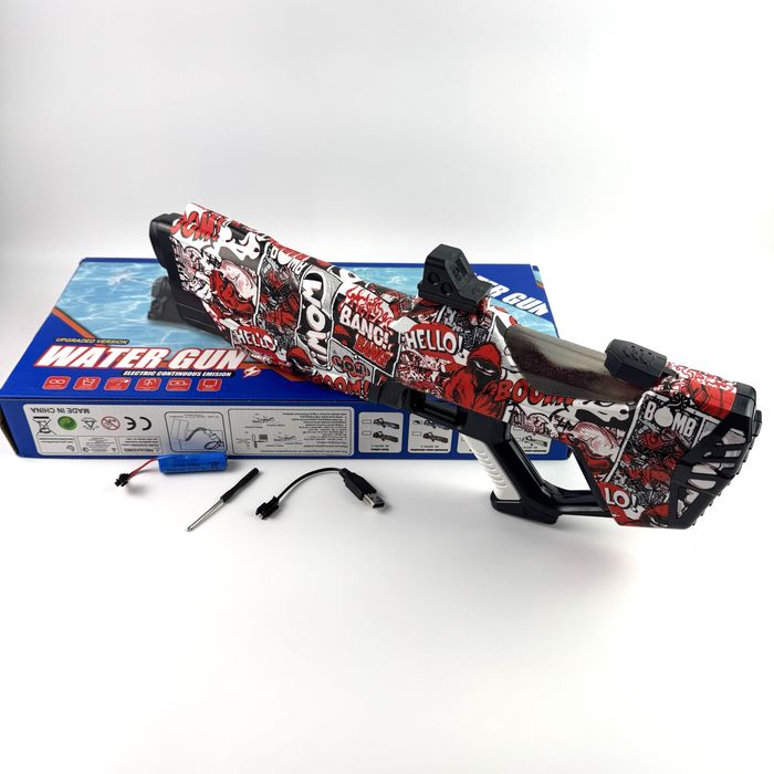 Дитячий водяний автомат Water Gun, водяний бластер, водяний пістолет, іграшка для активних ігор, водяна зброя