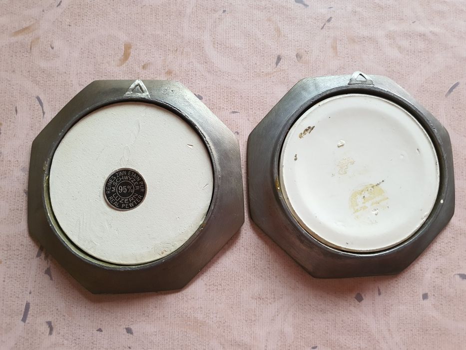 Quadros Vintage em Zinco M Schwyzer Luzern Zinn Etain 95%