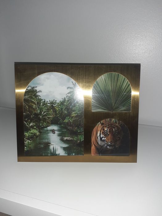 Moldura dourada nova. Homa