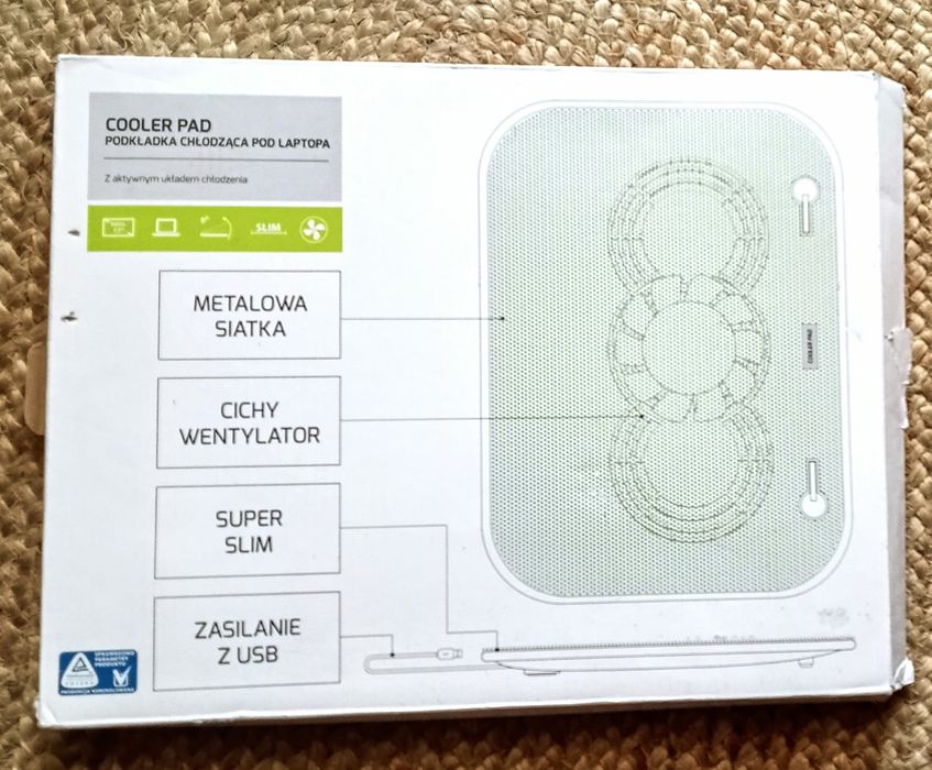 Podkładka pod laptopa chłodzącą Cooper Pad, nowa