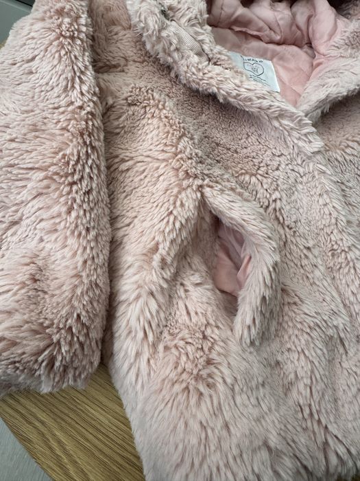Дитяча рожева шубка Primark для дівчинки 3-4 роки, 98-104 см