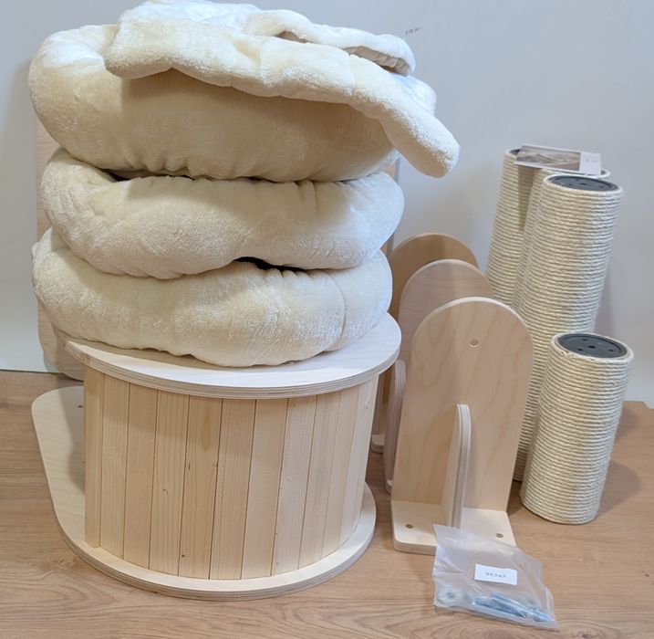 Natural Paradise Magnolia Drapak dla Kota Ścienny 200cm DUŻY SOLIDNY