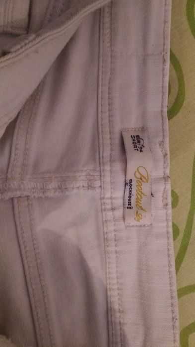 Calça de ganga bootcut branca C&A