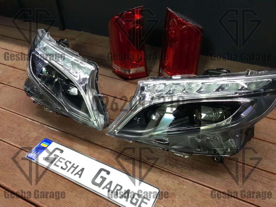 Комплект фар Mercedes мерседес Vito W447 LED лед нові стопи фанарі