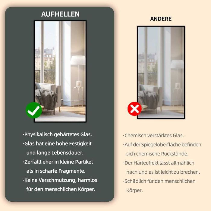 Nowe duże czarne lustro / lusterko / stojące / wiszące /80x180cm!R240!