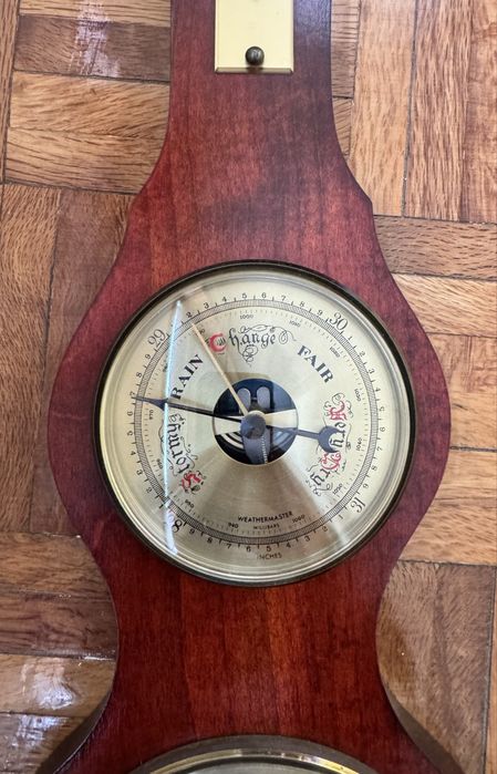 Relógio de Parede com Termómetro, Barómetro e Higrómetro