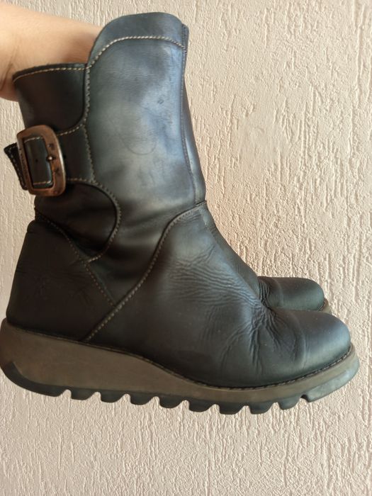 Fly London-skorzane buty zimowe 37