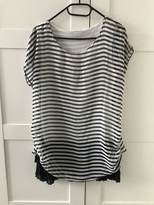Ebelieve bluzka koszulka tunika zwiewna w paski rozm. 42 XL #5