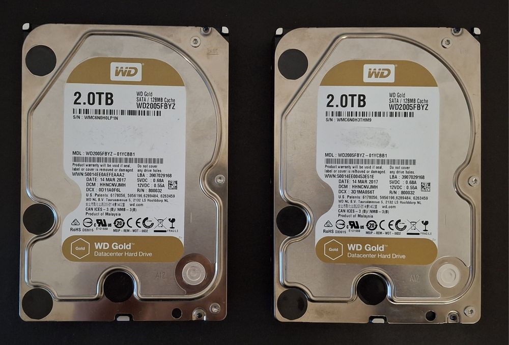 Dysk twardy HDD WD Gold 2TB WD2005FBYZ
