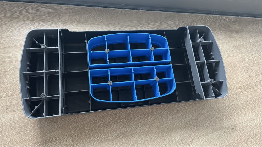 Степ-платформа 2-ступінчаста 4FIZJO 69 х 28 х 10-15 см Чорно-синій