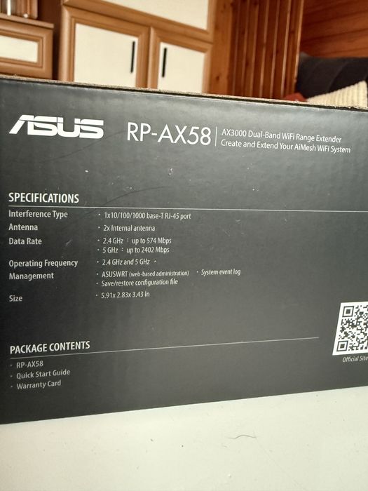 Wzmacniacz sygnału sieci wifi Asus RP-AX58