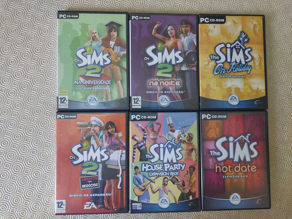 6 Discos de Expansão do Sims 2