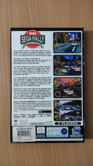 Jogo Sega Rally - Sega Saturn
