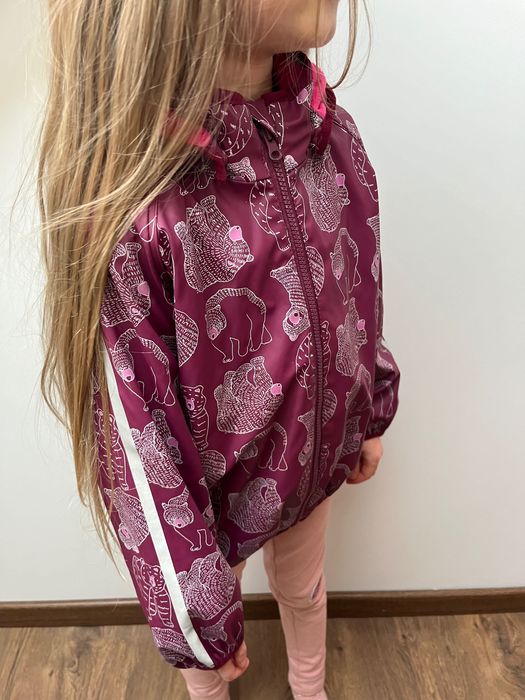 Reima kurtka polarowa gumowana softshell dziewczęca 116-122 na wiosnę