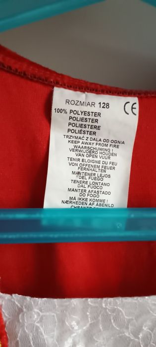 Strój przebranie królewna Śnieżka 128 kostium