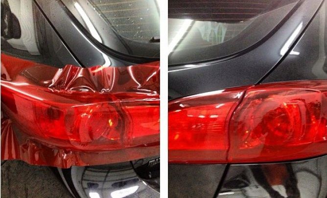 FOLIA Przyciemniająca LAMPY CZERWONA Złota ŻÓŁTA Warszawa Sklep Tuning