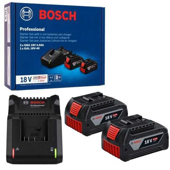 Ładowarka Bosch Professional GAL 18V-40 I 2x Akumulator ProCore 18V 4.0Ah