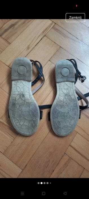 Buty sandałki czarne hippie