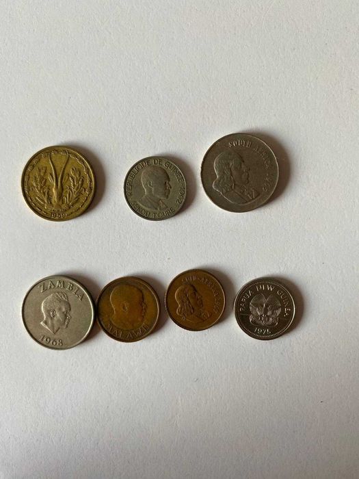 numismática-moedas africanas antigas