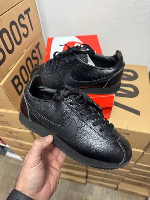 36-45 Nike Cortez Black Leather