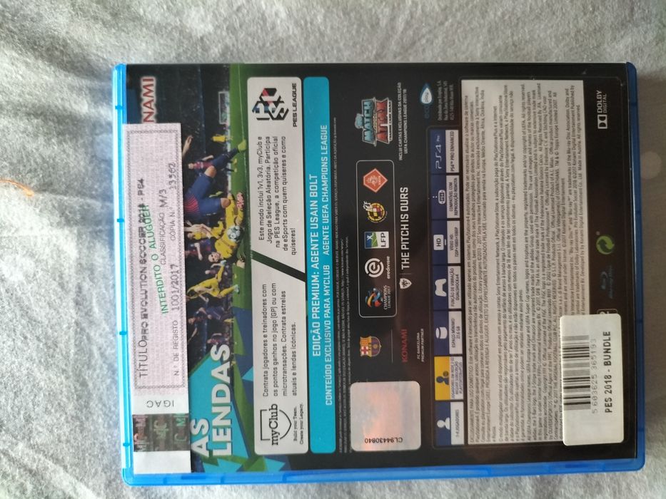 Jogo Pes 2018 versão especial PS4