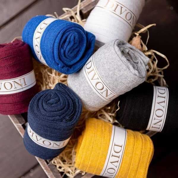 Високі жіночі гольфи у рубчик преміум якості з натуральної бавовни