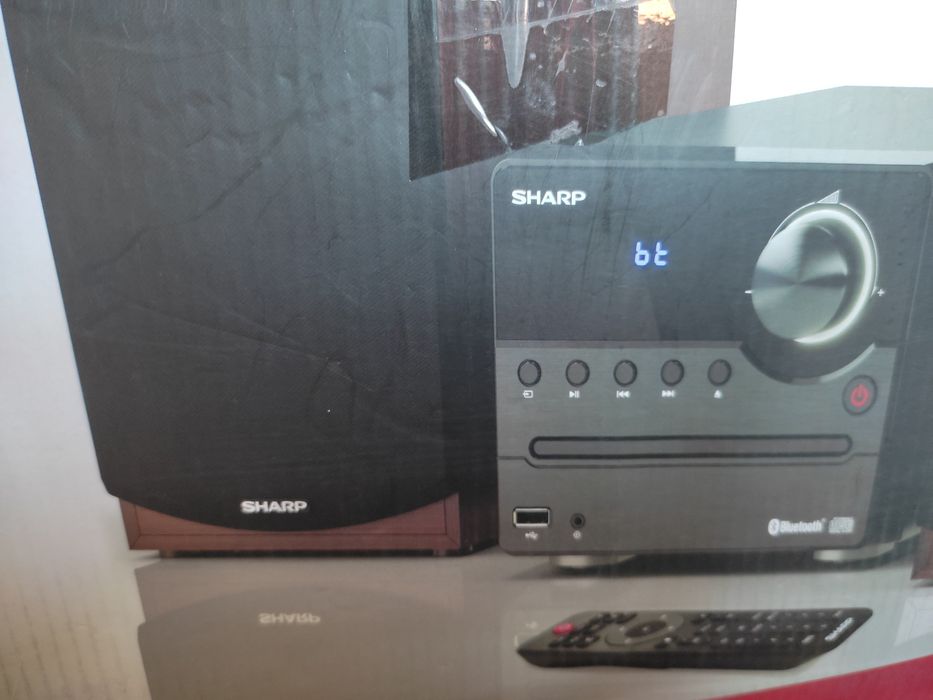 Wieża Sharp bluetooth, USB CD, radio FM nowa