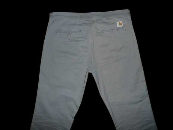 Spodnie Carhartt W34/L34=46/109cm chinosy szare