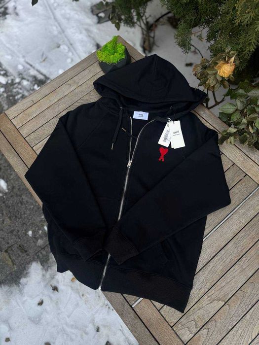 Ami Pink Black m-l нова з капюшоном C розмір