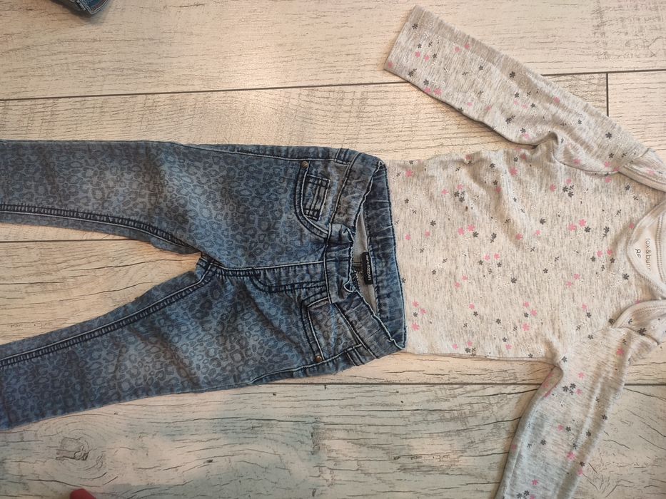 Paka ubrań 86 dla dziewczynki,st.b. dobry-16 szt. sukienka 86,jeansy86